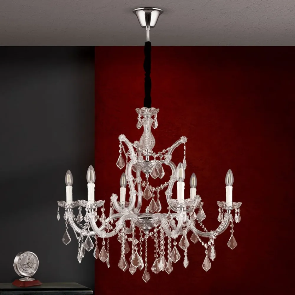 ORION Excellent LILIANA lysekrone med seks lys