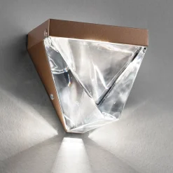 Fabbian Væglamper>Tripla - krystal-LED-væglampe, bronze