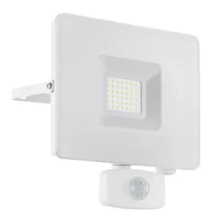 EGLO Faedo 3 udendørs LED-spot med sensor, hvid, 30 W