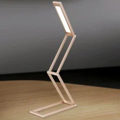 ORION Falto LED genopladelig bordlampe, guldfarvet, aluminium, justerbar