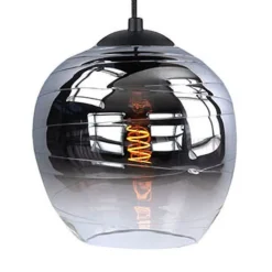 HighLight Lampeskærme>Fantasy Apple lampeskærm, røgfarvet grå, Ø 22 cm, glas