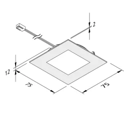 Hera Underskabsbelysning>FAQ 68 integreret LED-møbellys, 5 stk, stål 4W 940