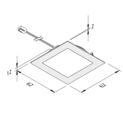 FAQ 58 integreret LED-møbellys, 5 stk, 3 W 3.000 K^Hera Hot