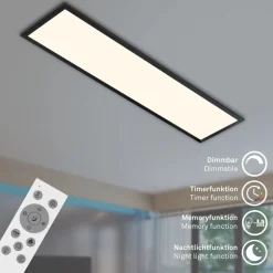 Farvet LED-panel, dæmpbart, RGB, CCT, 100x25cm^Briloner Discount