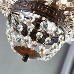 Fascinerende pendellampe Jorve med krystal^Lindby Online