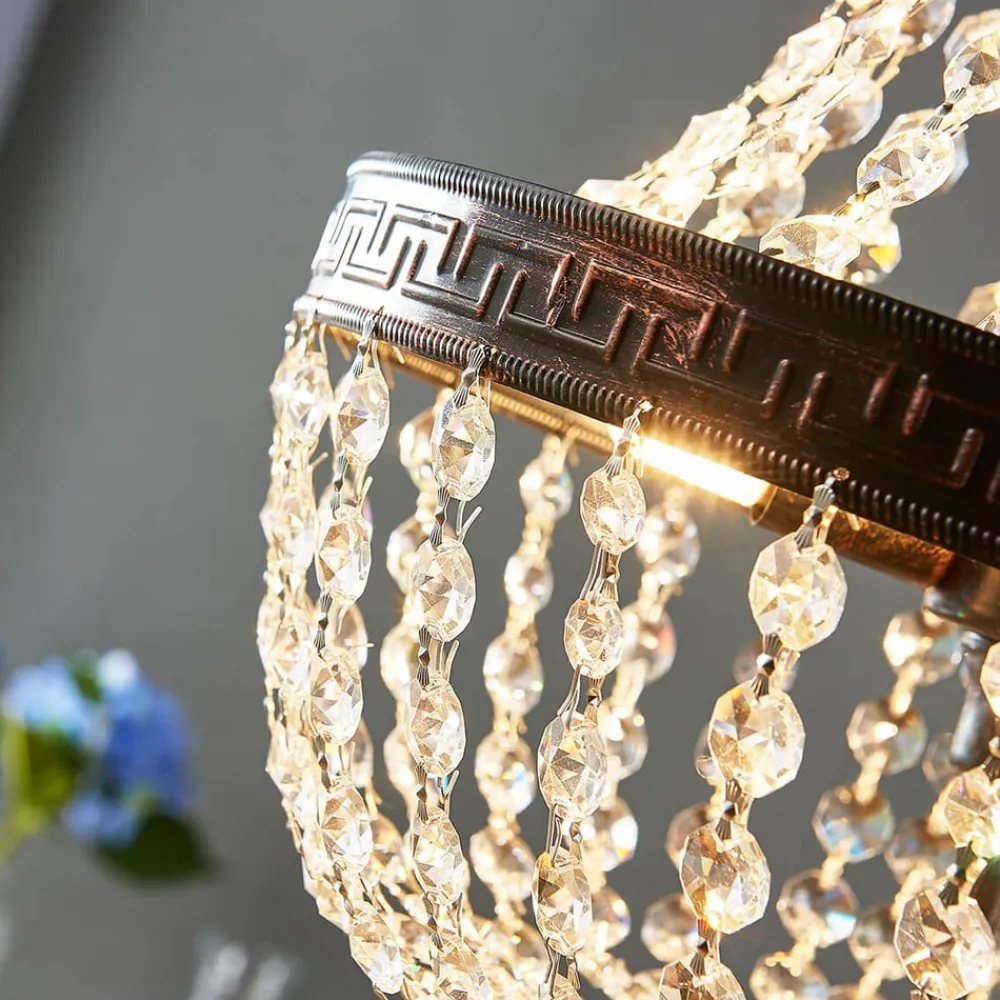 Fascinerende pendellampe Jorve med krystal^Lindby Online