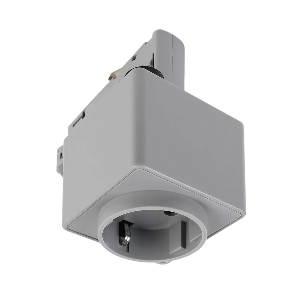 Deko-Light 3-fase skinne D Adapter til ledningsudtag, grå, 1380 W