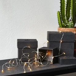 STAR TRADING Fem snore - LED lysbuket Dew Drop