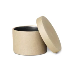 ferm LIVING Møbel Og Interiør>Bon-beholder, højde 6,5 cm, beige, porcelæn
