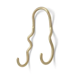 ferm LIVING Møbel Og Interiør>Curvature Dobbeltknage, mat, messing