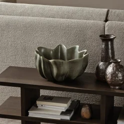 Nium-skål, grøn, Ø 36 cm, keramik, glaseret^ferm LIVING Sale