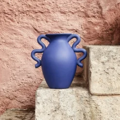 Verso Table vase, blå, højde 27 cm, keramik^ferm LIVING
