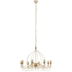 FILO lysekrone, 8 lyskilder, hvid-antik^Kögl Best