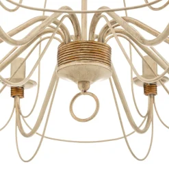 FILO lysekrone, 8 lyskilder, hvid-antik^Kögl Best