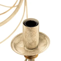 FILO lysekrone, 8 lyskilder, hvid-antik^Kögl Best