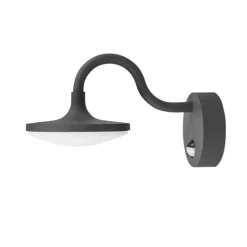 Lucande Finny - LED-udendørsvæglampe med bevægelsessensor