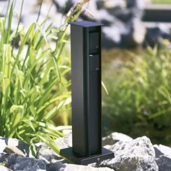 Firedobbeltt stikkontaktstolpe i sort^Albert Leuchten Sale