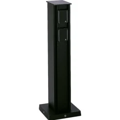 Firedobbeltt stikkontaktstolpe i sort^Albert Leuchten Sale