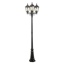 Firenze lygtepæl, 3 lyskilder, sort^Konstsmide Sale