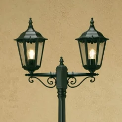 Firenze lygtepæl, 2 lyskilder, grøn^Konstsmide
