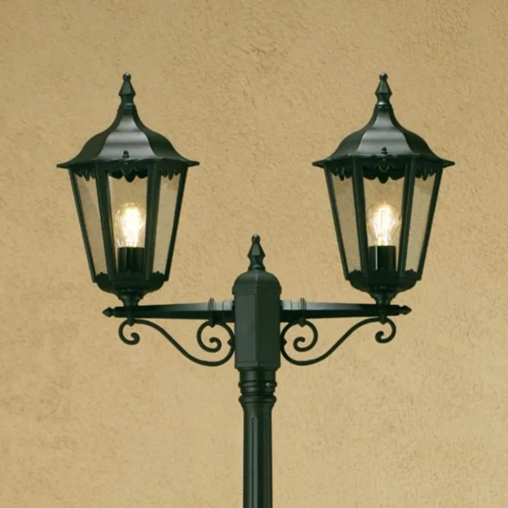 Firenze lygtepæl, 2 lyskilder, grøn^Konstsmide