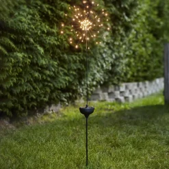 STAR TRADING Solcellelamper>Firework LED-solcellelampe med jordspyd, 100 cm