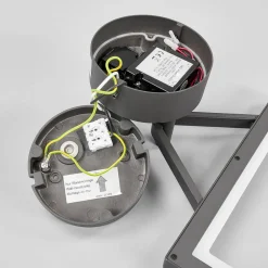 Lucande Firkantet LED-væglampe Mirco med bevægelsessensor