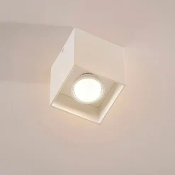 Firkantet påbygnings downlight Carson i hvid^Arcchio Outlet