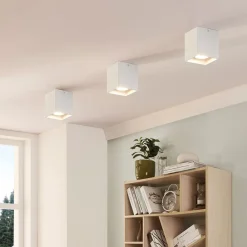Firkantet påbygnings downlight Carson i hvid^Arcchio Outlet