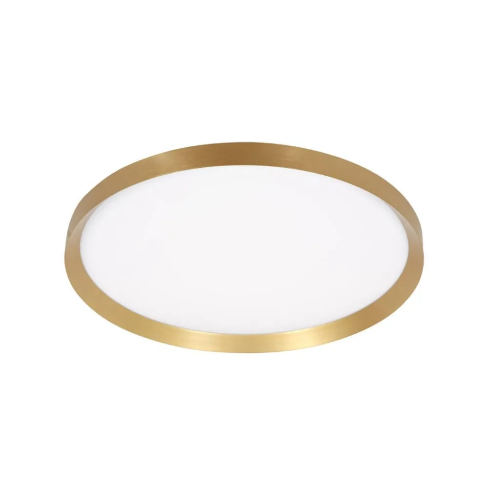 Steinhauer Loftlamper|Loftlamper>Flady loftlampe, guldfarvet, Ø 50 cm direkte/indirekte