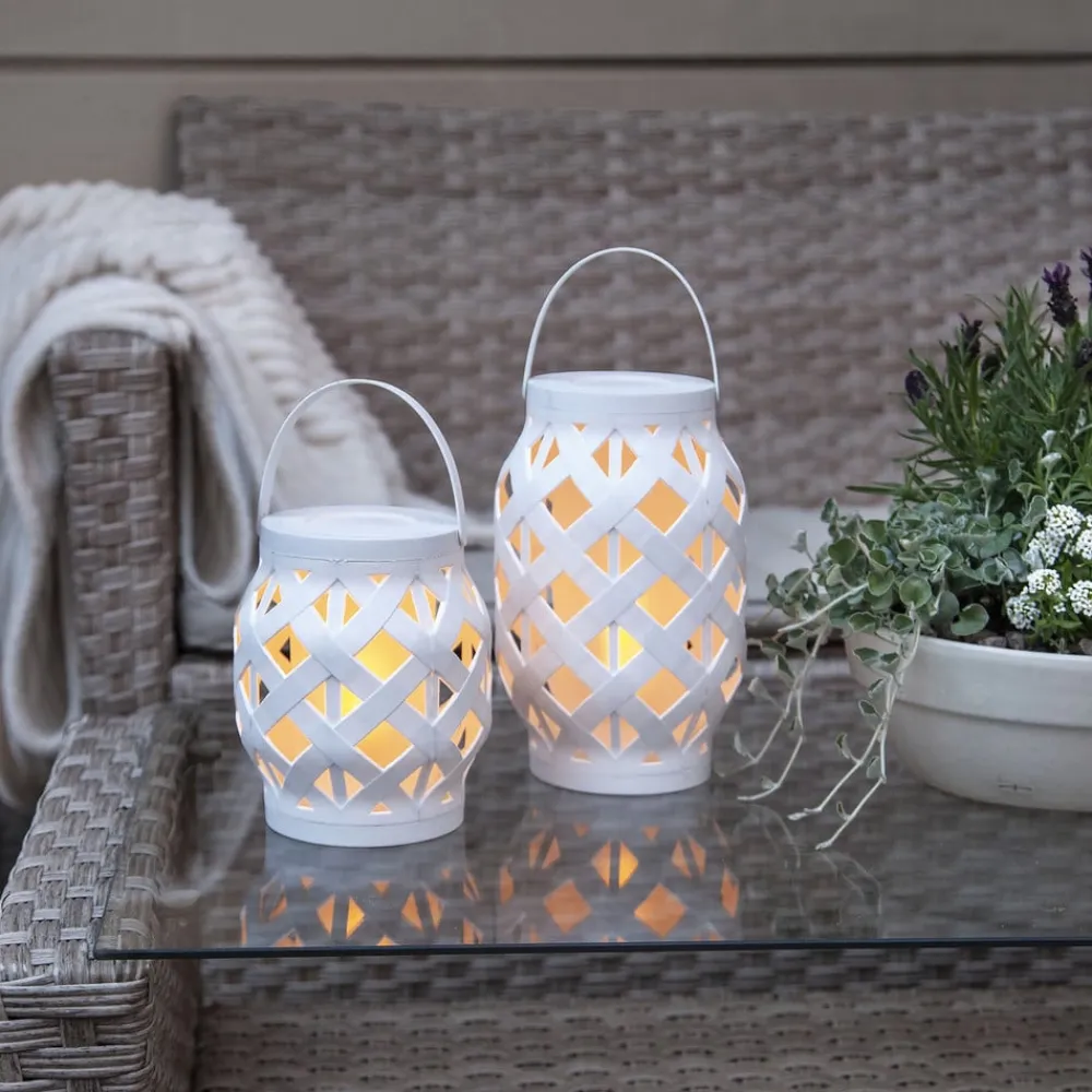 STAR TRADING Dekorationsbelysning|Terrassebelysning>Flame Lantern LED-lygte, hvid, højde 16 cm