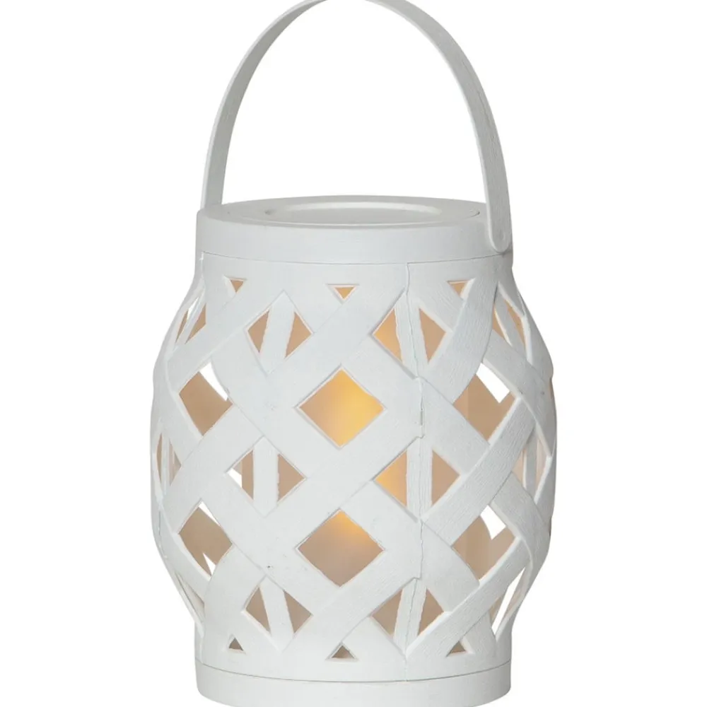 STAR TRADING Dekorationsbelysning|Terrassebelysning>Flame Lantern LED-lygte, hvid, højde 16 cm