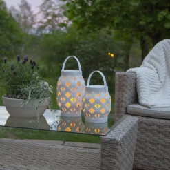 STAR TRADING Flame Lantern LED-lygte, hvid, højde 23 cm