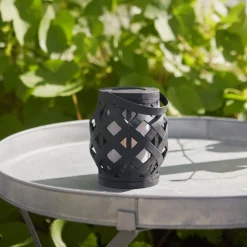 STAR TRADING Dekorationsbelysning|Terrassebelysning>Flame Lantern LED-lygte, sort, højde 16 cm