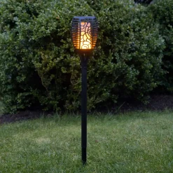 Flame LED-solcellelampe, tre anvendelsesmuligheder, 54 cm^STAR TRADING