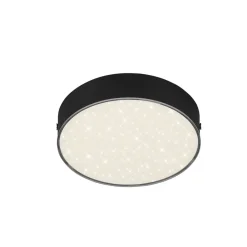 Flame Star LED-loftslampe, Ø 15,7 cm, sort^Briloner Sale