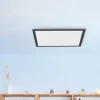 JUST LIGHT. GmbH Loftlamper>Flat LED-loftlampe, CCT, sort, 45 x 45 cm
