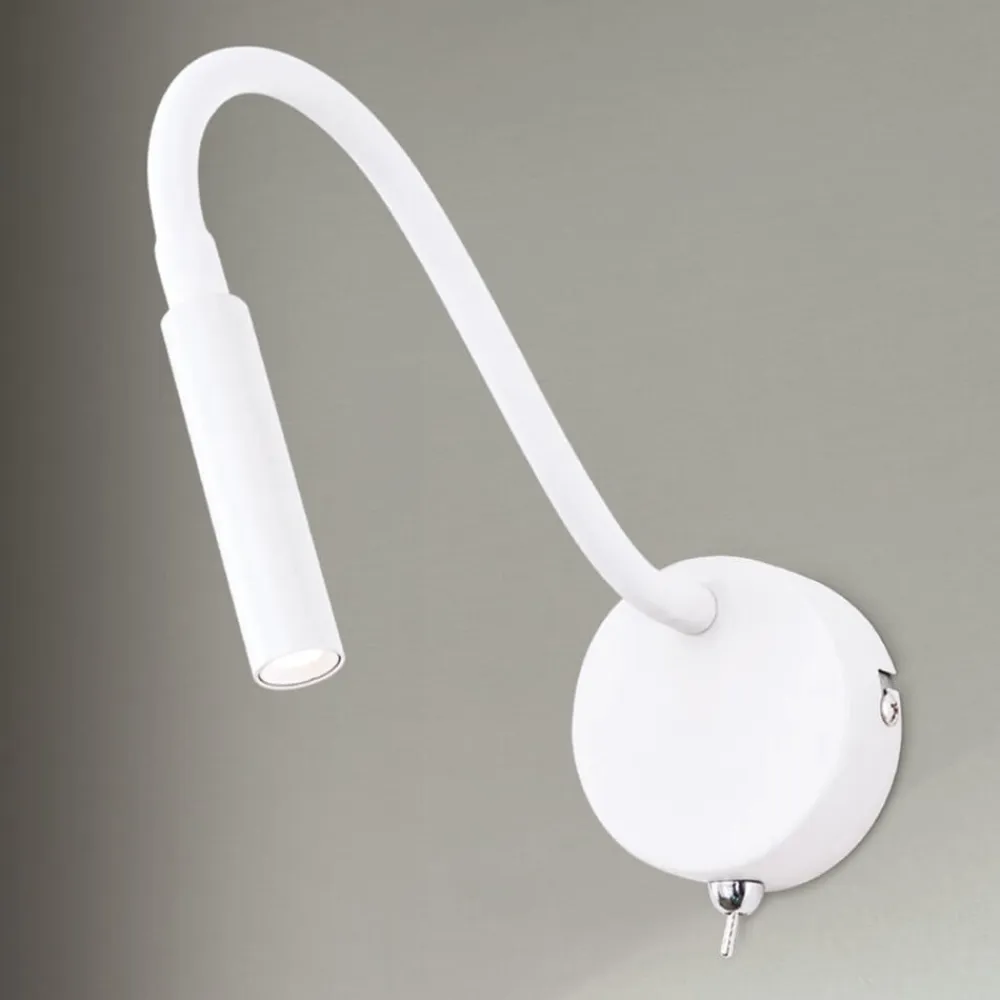 ORION Fleksibel LED væglampe Colin i hvid