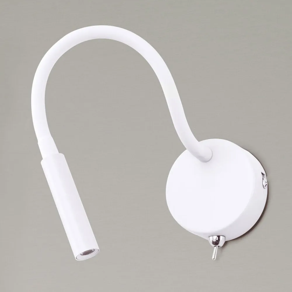 ORION Fleksibel LED væglampe Colin i hvid