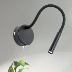 ORION Væglamper>Fleksibel LED væglampe Colin i sort