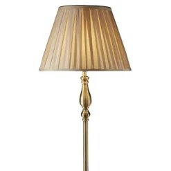 Searchlight Gulvlamper>Flemish gulvlampe, med foldet skærm