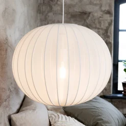 Markslöjd Pendellamper>Florence pendellampe, hvid, Ø 50 cm, nylon