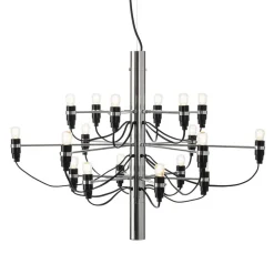 FLOS Lysekroner>2097/18 LED-lysekrone, frostet, krom