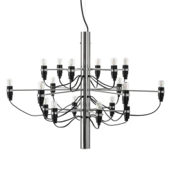 FLOS Lysekroner>2097/18 LED-lysekrone, frostet, krom