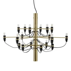 FLOS 2097/18 LED-lysekrone, matteret, messing