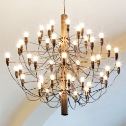 2097/50 LED-lysekrone, matteret, messing^FLOS