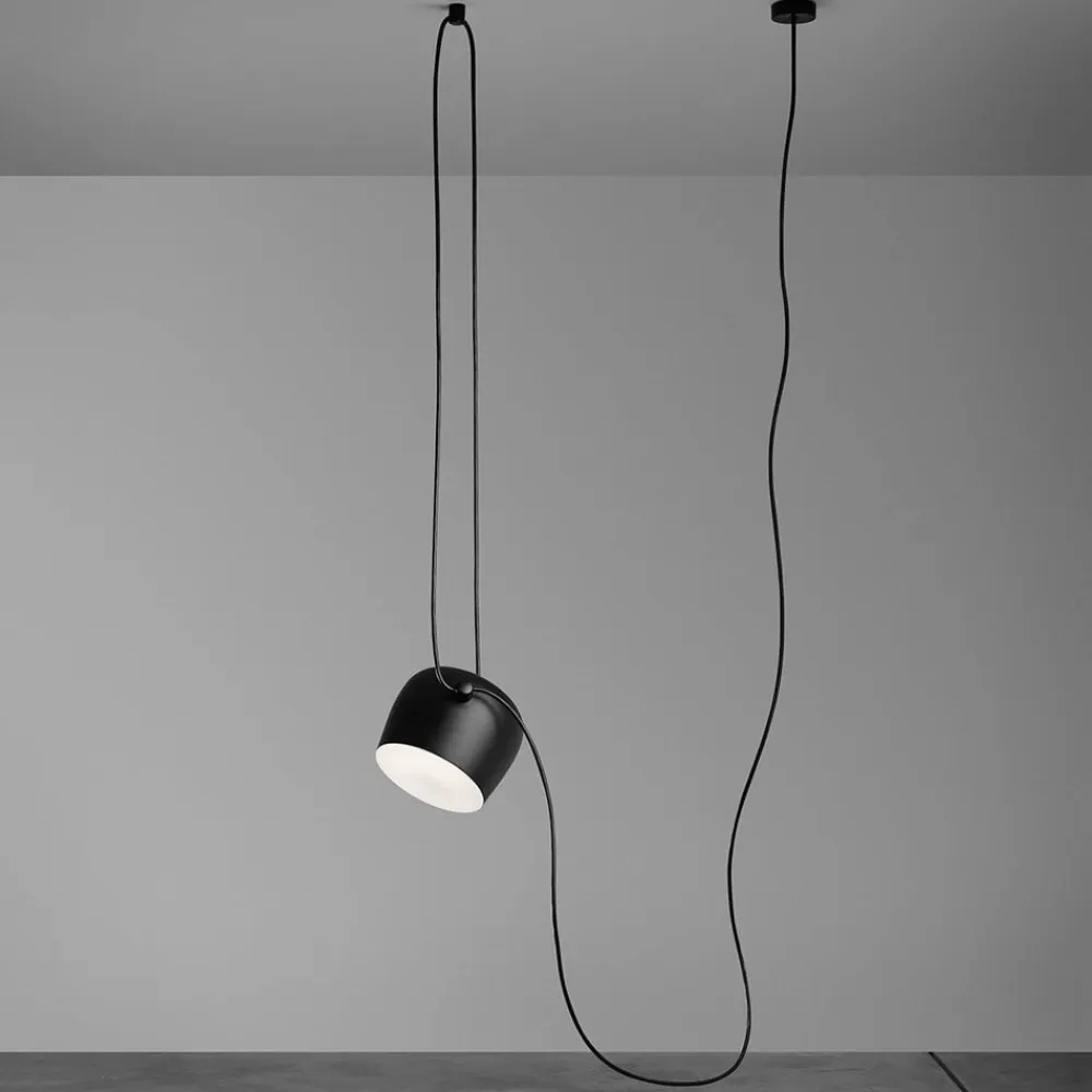 FLOS Pendellamper>Aim LED-designer-pendellampe, sort