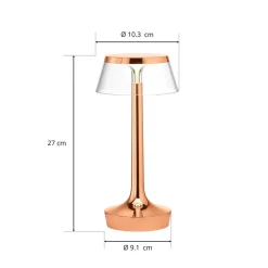 Bon Jour unplugged LED-bordlampe, kobber^FLOS Hot