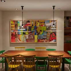 FLOS Frisbi - Hængelampe med hvid skive