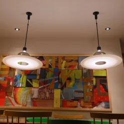 FLOS Frisbi - Hængelampe med hvid skive